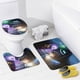 thumbnail image 4 of Orión y la oscuridad-theme 4-Piece Shower Curtain Set with Rugs, Waterproof Bathroom Decor Set Includes Bath Mat, U-Shaped Rug, Toilet Lid Cover and Curtain with Hooks, 4 of 6