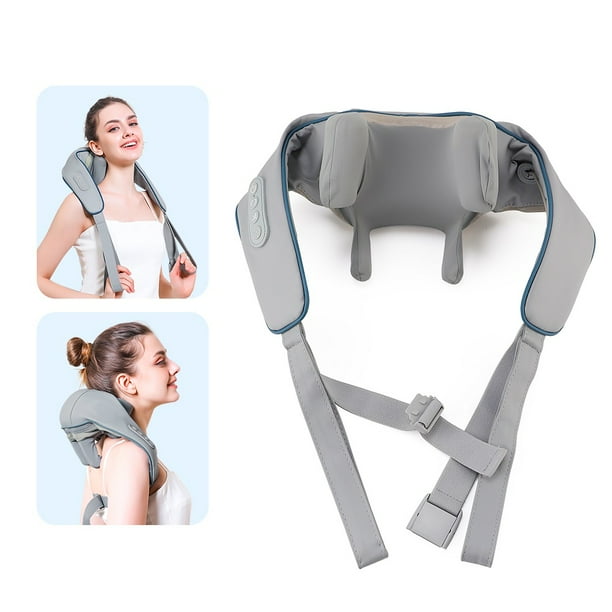 Foreverlily Wireless Neck Shoulder Massager Electric Neck And Back Kneading Massage Shawl Neck Relaxing Trapezius Massager