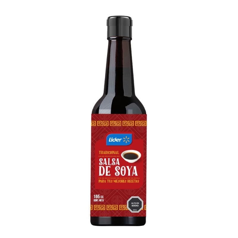 Salsa De Soya Tradicional Botella 165 ml Lider