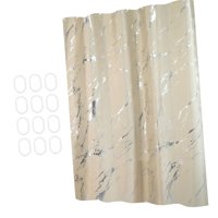 Magideal - Cortina De Ducha Con 12 Ganchos Accesorios De Baño 71Inx71In Decoración Cortinas De Baño De Secado Rápido Impermeables Decorativas Para El Baño De La Beige