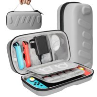 Genérico - Funda De Transporte Rígida Y Duradera Compatible Con Nintendo Switch Oled, Mandos Joycons Y Adaptador De Ca - Bolsa Protectora De Viaje Y Almacenamiento-Gris