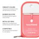 thumbnail image 5 of Estuche para Bruma de Manos Touchland Candy Red de Silicona con Llavero, 5 of 5