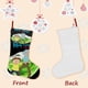 thumbnail image 3 of Rick y Morty El Anime Tema: Calcetines de Navidad, fino lino blanco para colgar en escaleras y chimenea, decoración navideña para el hogar, regalo de Navidad.54cm×38cm, 3 of 5