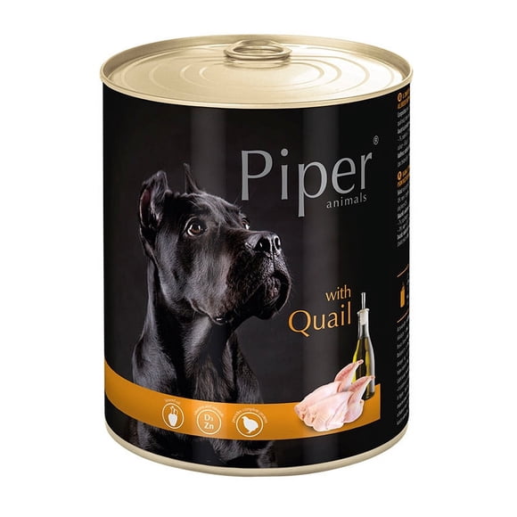 Piper - Alimento Húmedo Perro Adulto Codorniz Lata 800 GR
