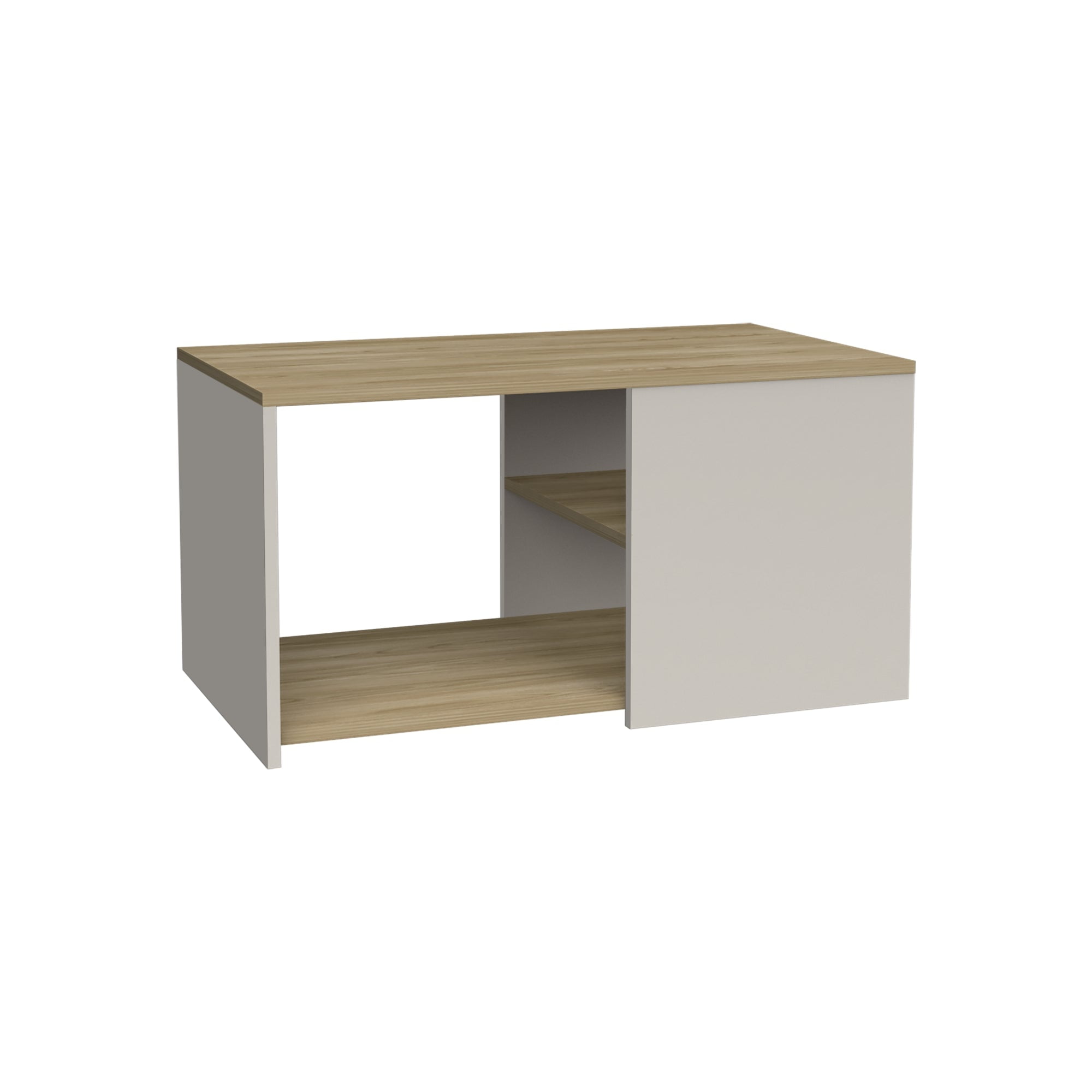 Fm Furniture - Mesa De Centro Fm Café Claro 42,1x80,1x45,1 Cm
