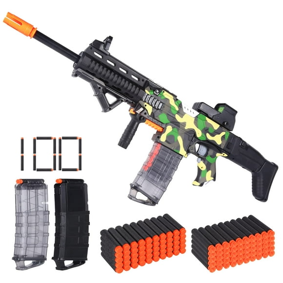 Pistola eléctrica automática de juguete COOLFOX para francotirador Nerf con 100 dardos