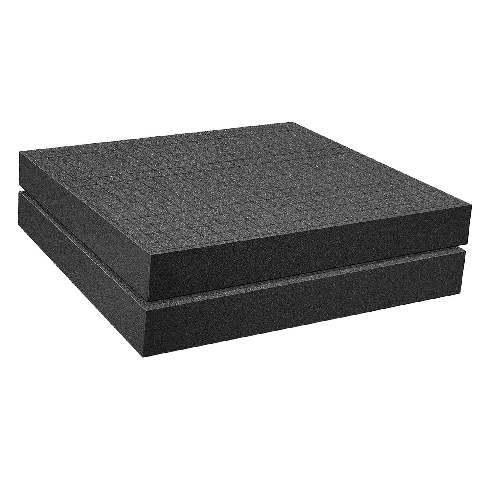 Magideal - 2 Placas De Espuma Para Dados, Fijación De Espuma Previamente Cortada En Cubitos, Inserto De Espuma Previamente Cortada En Cubitos, Espuma Para Recoge 30cmx30cmx5cm