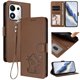 thumbnail image 2 of Honor 600 Smart Funda Billetera con Estampado de Gato, Marrón, 2 of 6