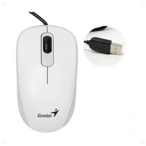 Genius - Mouse Alambrico 3 Botones 1000Dpi Dx-110 Blanco