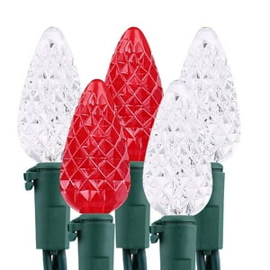 Luces Led Navideñas Brizled, Paquete De 2 Unidades, 10 M, 100 Rojas Y Blancas C5