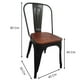 thumbnail image 3 of Silla Tolix con Asiento de Madera para Terraza, 3 of 4