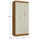 thumbnail image 3 of Combo 2 Clóset 3 Puertas 2 Cajones 180x68x35 cm Off White R32X2, 3 of 7