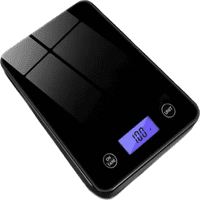 Genérico - Balanza Cocina Digital Vidrio 5Kg Color Negro