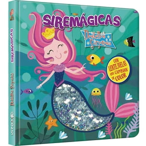 Zig-Zag - Libro Destellos Sorpresa - Siremágicas / 10 Páginas De Cartón Troqueladas Con Lentejuelas Metalizadas, De 17 X17 Cm. Tapa Cartoné Troqueladas Con Lentejuelas Metalizadas,