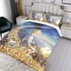 thumbnail image 3 of El Imaginario Conjunto de sábanas temático, trío de piezas, cómodo y amigable con la piel, diseño único, regalo de decoración para el hogar para familiares, amigos y fans, 90 cm * 190 cm, 3 of 6