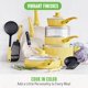 thumbnail image 2 of Juego de utensilios de cocina GreenLife de 18 piezas, color amarillo antiadherente, 2 of 5