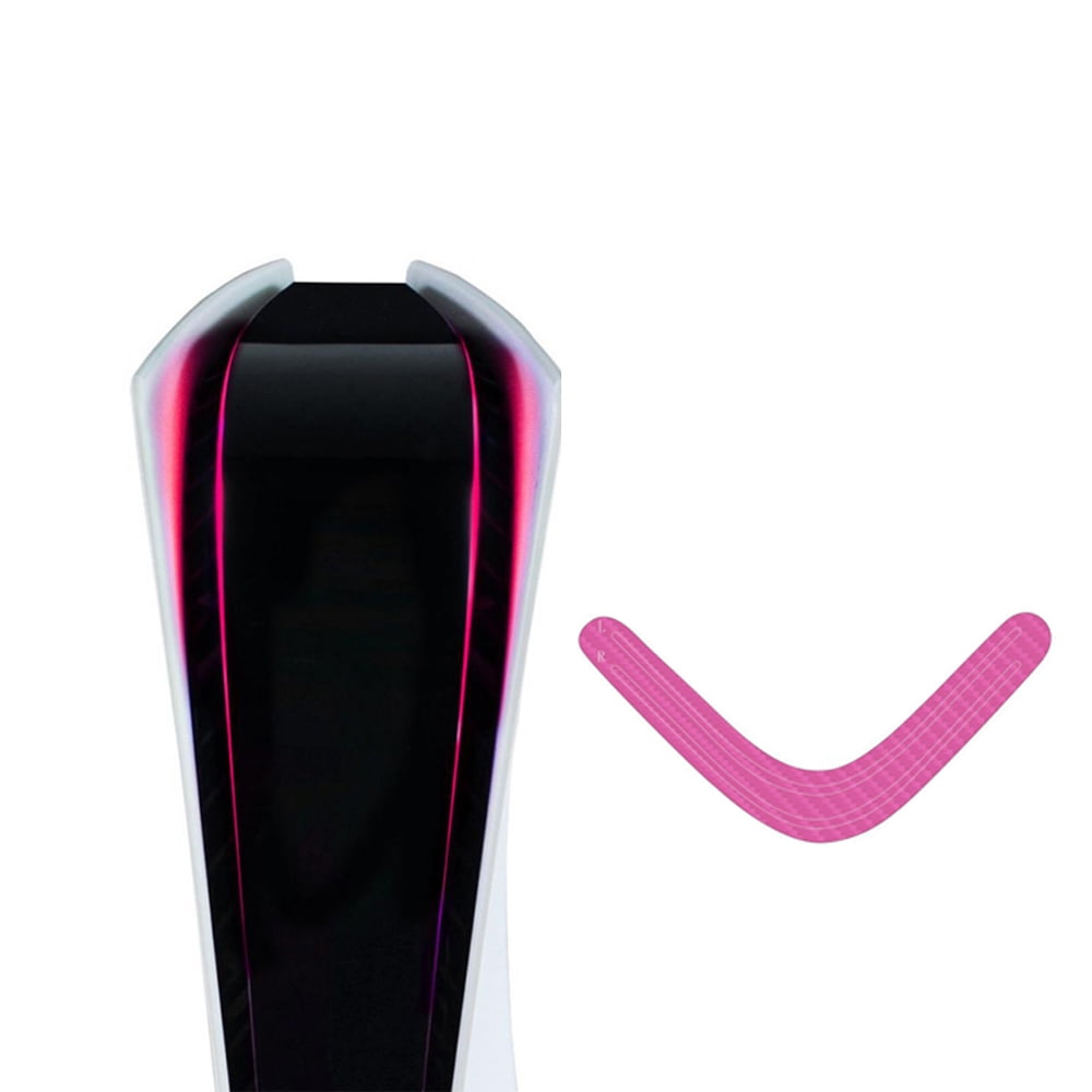 Genérico - Compatible Con La Consola Playstation 5 Autoadhesivo Gradiente Luminoso Led Light Bar Skin Cubierta Pegatinas Para Ps5 Gaming Console Accesorios-rosa