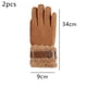 thumbnail image 2 of Guantes de invierno para mujer, resistentes al frío, para usar con pantalla táctil y enviar mensajes de texto., 2 of 5
