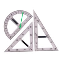 Bothyi - Herramienta De Geometría De Reglas De Geometría Matemática Grande Para Profesores De Pizarra Negra 3 Uds