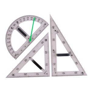Bothyi - Herramienta De Geometría De Reglas De Geometría Matemática Grande Para Profesores De Pizarra Negra 3 Uds