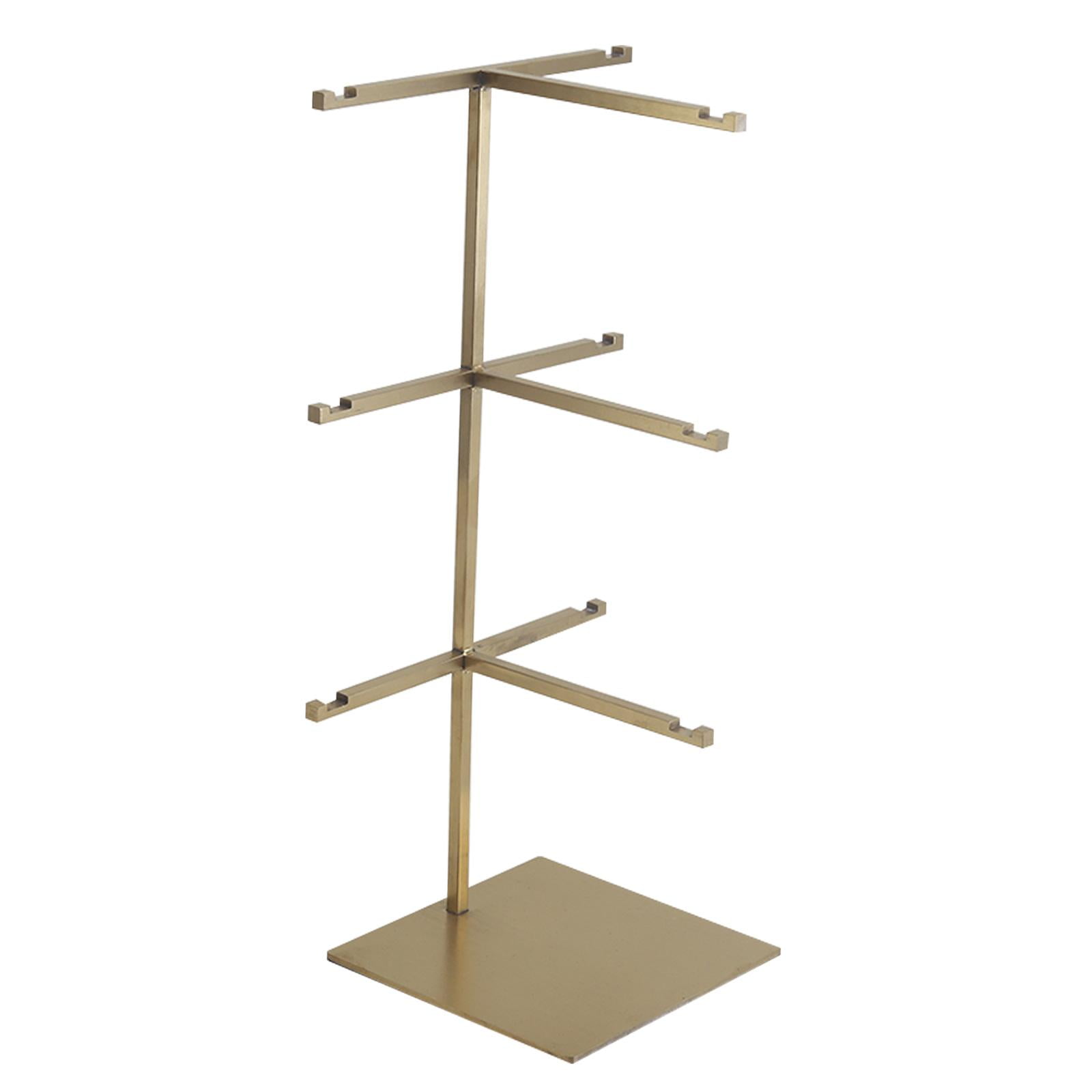 Magideal - Estante De Exhibición De Múltiples Gafas, Organizador De Gafas De Sol, Estante Expositor, Soporte De Exhibición De Gafas Para Tocador, Escritorio De S 3 Niveles De Oro