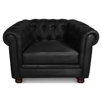Latam Home - Sofa Florencia 1C Cuero Colorado Negro
