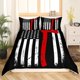 thumbnail image 3 of Christm-as Trees D-u-t Co-ve-r Queen Size Sa-nta Claus- and Snowman Comfort-er Cover with 2 Pillow-case for Te-ens Adults Kids S-tarry Sky Be-dding Set Snow Sc-ene Brea-thable 3 Pieces D-ecorative, 3 of 5