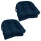 thumbnail image 2 of Juego de 4 cojines Blazing Needles Outdoor para sillas, 16 cm, color azul, 2 of 2