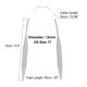 thumbnail image 2 of Uxcell Aguja de Tejer Circular de Aluminio Tamaño US 24 pulgadas (60cm) Tamaño US 17 (12mm) Aguja de Tejer Redonda, 2 of 6