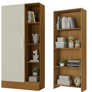 Movelaria - Combo Clóset Zapatero + Librero Off White R1516