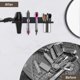 thumbnail image 3 of Organizador de herramientas para el cabello, montado en la pared, de madera de arveja, negro, 3 of 7