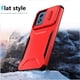 thumbnail image 3 of Funda Resistente para Motorola Moto G Play 4G 2024 con Tapa Deslizante y Protección Militar Rojo, 3 of 6