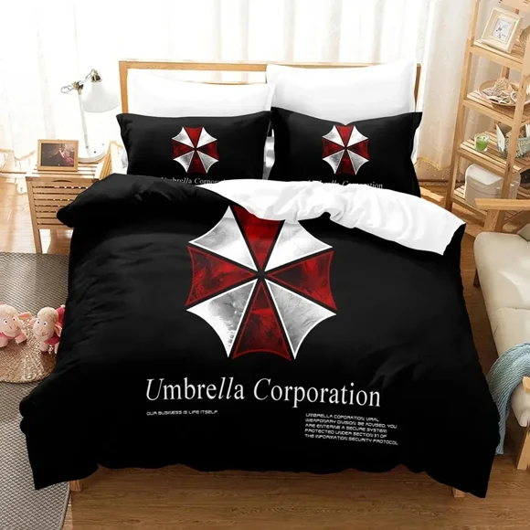 Corporation Red Umbrella Bedding Set Duvet Cover Bed Set Quilt Cover Pillowcase Comforter Boys Adult Bedding Set Bed Sheets