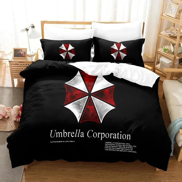 Corporation Red Umbrella Bedding Set Duvet Cover Bed Set Quilt Cover Pillowcase Comforter Boys Adult Bedding Set Bed Sheets