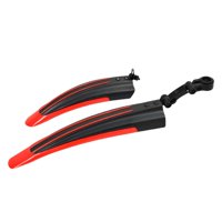 Magideal - Juego De Guardabarros Para Bicicleta, Guardabarros Para Neumáticos De Ciclismo, Fácil Instalación, Guardabarros De Bicicleta De Repuesto Para Biciclet Rojo Y Negro