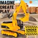thumbnail image 4 of Excavadora Toy Liberty Imports para camiones de construcción a escala 1:22, 4 of 7