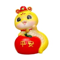 Magideal - Estatuilla De Serpiente En Miniatura, Estatua De Serpiente, Decoración Creativa De Año Nuevo Chino, Adorno De Serpiente, Escultura Decorativa Para Dor 48 Cm X 48 Cm X 7 Cm
