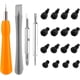 thumbnail image 1 of 16 piezas Anillo Puertacampana Destornillador Reemplazohombrest Kit Tornillos de Seguridad Kit Destornillador T 6 T15 Puertacampana Tornillos Doble Punta Tox Destornillador Punta Video Puertacampana B, 1 of 7