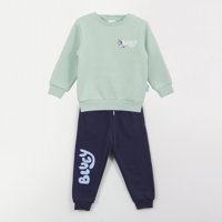 Conjunto Buzo Niño Back Print Lets Have Fun Verde Bluey