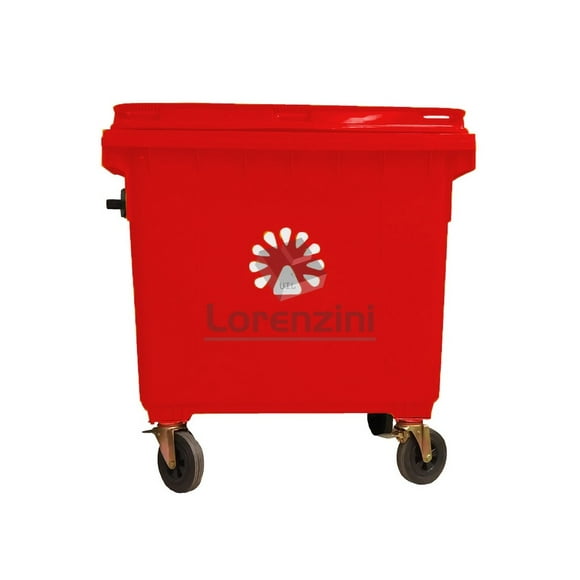 Basurero 1100 Lts Rojo