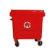 thumbnail image 1 of Basurero 1100 Lts Rojo, 1 of 2