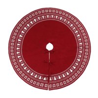 Bothyi - Cubierta De La Base Del Árbol De Navidad Festival Vacaciones Año Nuevo Cumpleaños Falda Del Árbol De Navidad Rojo