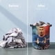 thumbnail image 5 of Kylian Mbappé Cesta de lavandería de gran capacidad redonda con asa, bolsa para ropa sucia plegable, almacenamiento para dormitorio, baño y lavadero 44x35 cm, 5 of 6