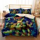 thumbnail image 1 of Teenage Mutant Ninja Turtles Bed Quilt Cover Set3-Piece Bedding Set (1 Duvet Cover + 2 Pillow Shams), 1 of 2