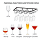 thumbnail image 2 of Estante Colgador Porta Copas De Vino Repisa Bar 12 Copas, 2 of 7