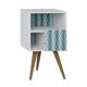 thumbnail image 1 of Mesa Lateral Retro Blanca 1008, 1 of 3