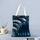 thumbnail image 2 of Alien Bolso de tela con estampado de lienzo para mujer, bolsa de compras reutilizable y estética, con cremallera interior, regalo para mujer,40*40cm., 2 of 6