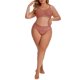 thumbnail image 2 of INSPIRE CHIC Bragas de Encaje de Corte Alto para Mujer Cobertura Completa de Cintura Alta Bragas de Encaje 3X-Large Naranja Oscuro, 2 of 4