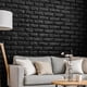 thumbnail image 3 of Paneles de pared 3D Circloophs ladrillo negro, 20 piezas, 1.8 m², 3 of 9