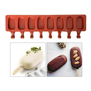 Genérico - Moldes De Silicona Para Helados Molde Paletas Helado 8Cavid